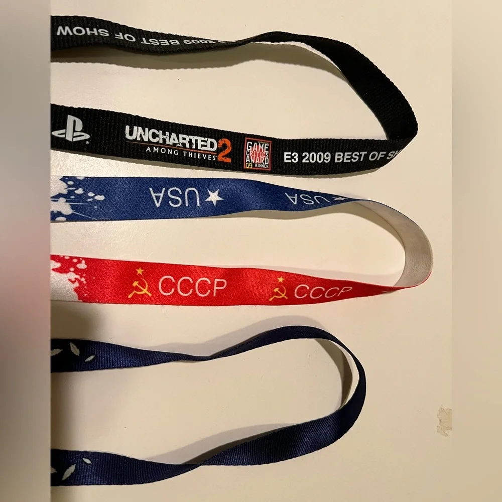 NWOT LOT OF 3 VIDEO GAME LANYARDS.